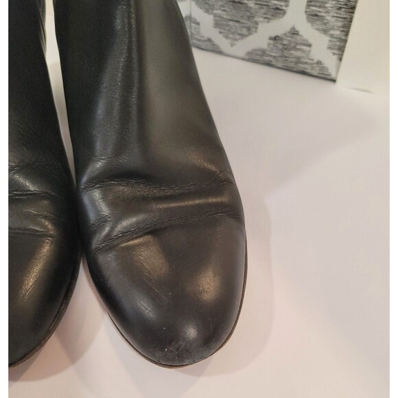 Vince Camuto Leather Ankle Boots Women Size 8.5 M Heel Round Toe Slip On - Picture 8 of 16